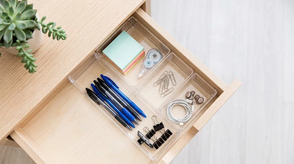 how to organize desk drawers